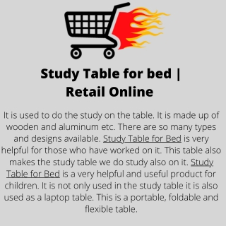Study Table for bed  Retail Online