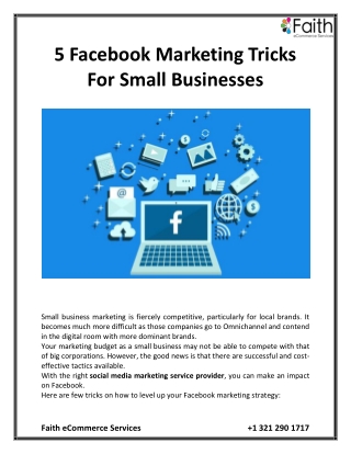 5 Facebook Marketing Tricks For Small Businesses