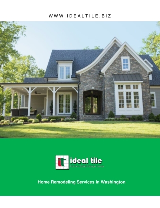 Home Remodeling Services in Washington | Ideal Tile