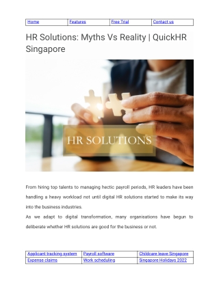 HR Solutions_ Myths Vs Reality _ QuickHR Singapore