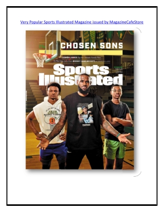 Very Popular Sports Illustrated Magazine issued by MagazineCafeStore