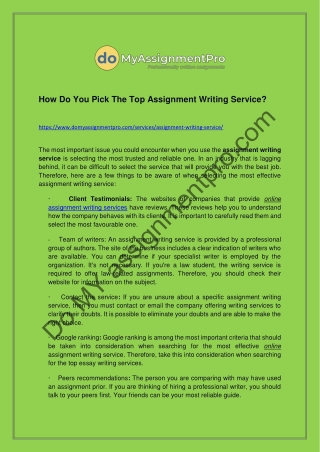 Best Assignment Writing Service in Australia at Pocket-friendly price