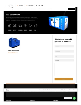 Get Generator on rent in Noida - Rising Genset