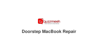 Doorstep MacBook Repair - Buzzmeeh