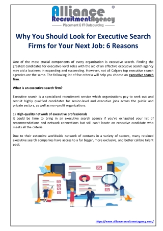 Why You Should Look for Executive Search Firms for Your Next Job: 6 Reasons