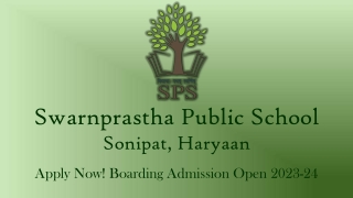 Boarding School Nursery Admission 2023-24