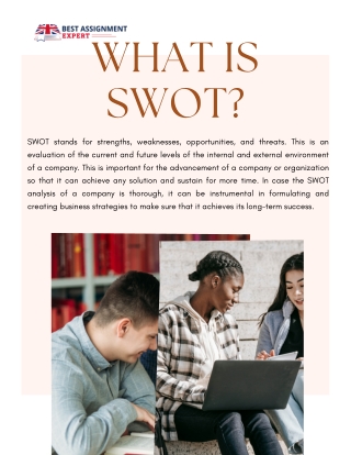 Get a highly standard SWOT analysis assignment with us