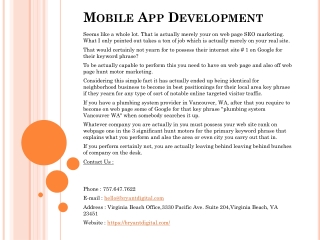 Mobile App Development