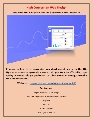Responsive Web Development Service Uk | Highconversionwebdesign.co.uk