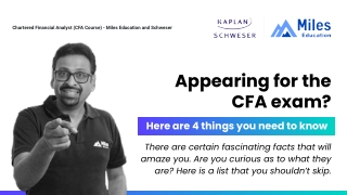 4 things to know before taking up the CFA exam