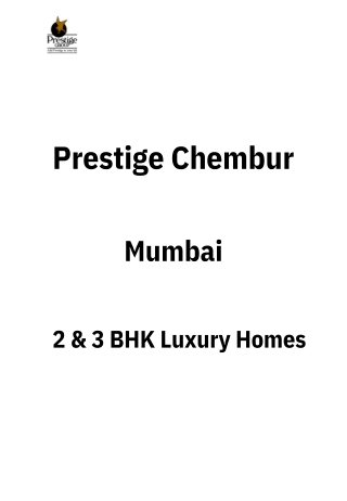 Prestige Chembur Mumbai | E-Brochure