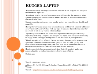 Rugged Laptop