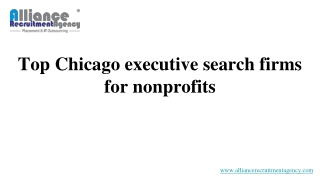 Top Chicago executive search firms for nonprofits