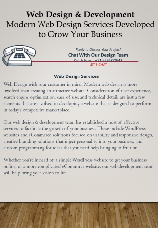 Website Design and Development for Your Business