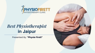 Our Physiotherapist's name is recorded as the best physiotherapist in Jaipur - Physio Firstt