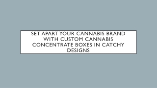 concentrate boxes