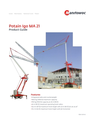 IgoMA211-Self-erecting tower cranes for sale and rent - Compass Equipment