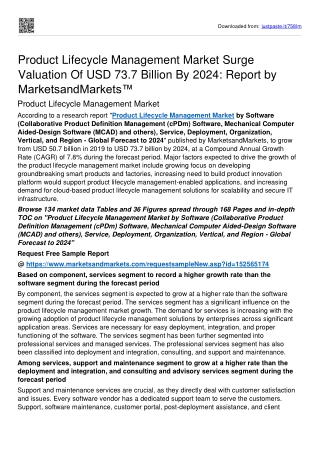 Product Lifecycle Management Market Surge Valuation Of USD 73.7 billion By 2024