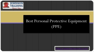 Best Personal Protective Equipment (PPE)