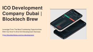 ICO Development Company Dubai  Blocktech Brew