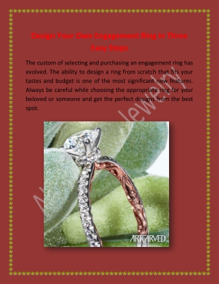 Design Your Own Engagement Ring in Three Easy Steps_AltersGemJewelry