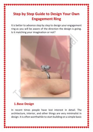 Step by Step Guide to Design Your Own Engagement Ring_TrueRomanceBridal