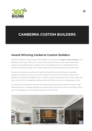 Canberra Custom Builders