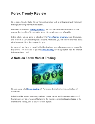 Forex Trendy Review