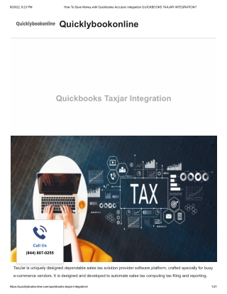 QUICKBOOKS TAXJAR INTEGRATION