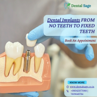 Replace the missing tooth with dental implants | Best Dental Clinic in Yelahanka