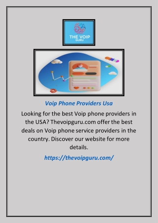 Voip Phone Providers Usa