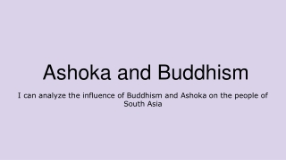 Q4 5.3 Buddhism and Ashoka