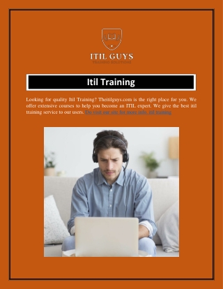 Itil Training  Theitilguys