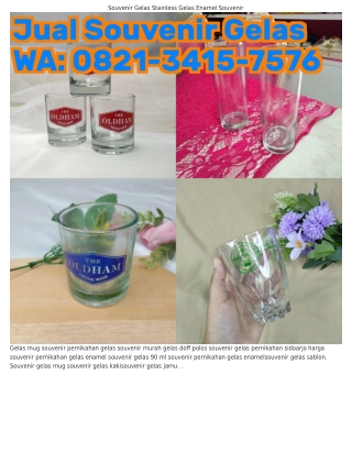 O82I·ᣮᏎI5·757Ꮾ (WA) Souvenir Gelas Kemas Mika Souvenir Pernikahan Gelas Bogor