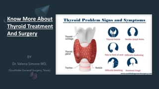 Know More about Thyroid Treatment and Surgery