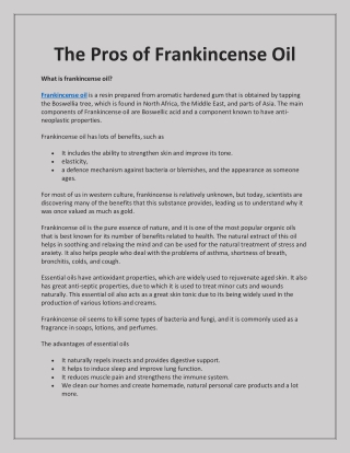 Hire the best frankincense oil suppliers