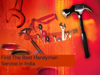 Find The Best Handyman Service in India