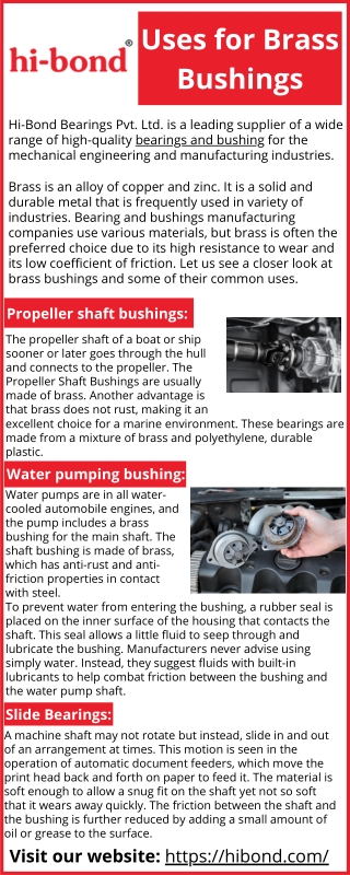 Uses for Brass Bushings