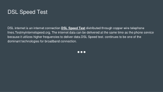 DSL Speed Test