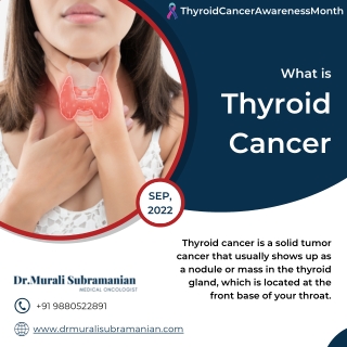 What is Thyroid Cancer | Best Medical Oncologist in Kalyan Nagar