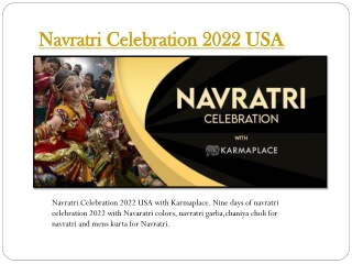 Navratri Celebration 2022 USA