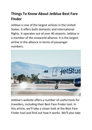 Things To Know About Jetblue Best Fare Finder