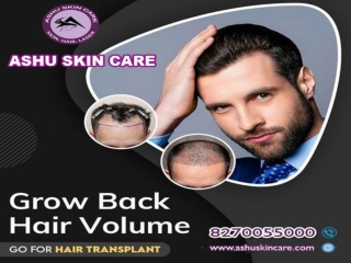 ashu skin care is best for hair fall and regrowth treatment clinic in bhubaneswar, odisha