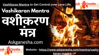 Vashikaran Mantra to Get Control over Love Life