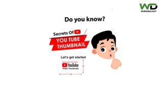 Do you know secrets of you tube thumbnail