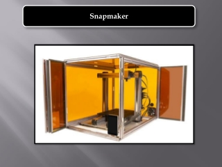 Noise Reduction Features for the Snapmaker 2.0 3D Printer