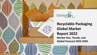 Recyclable Packaging Market 2022 - CAGR Status, Major Players, Forecasts 2031