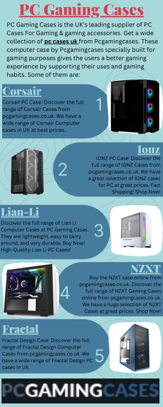 Cases by PC Gaming Cases
