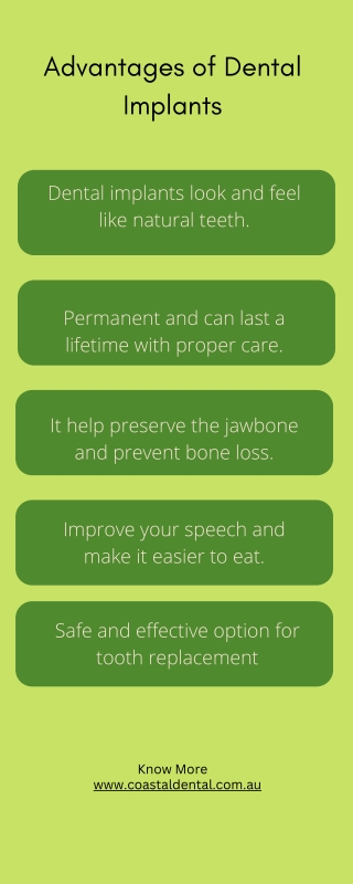 Advantages of Dental Implants