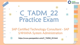 SAP C_TADM_22 Practice Test Questions